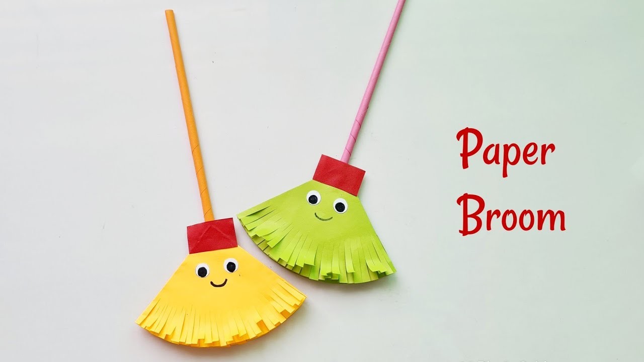 Cute Little Paper Broom | Paper Broom | DIY Paper Crafts | Diary Of Art