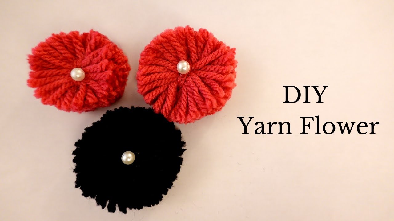 DIY Easy Yarn Flower | DIY 4 Paragons | DIY Woolen Flower