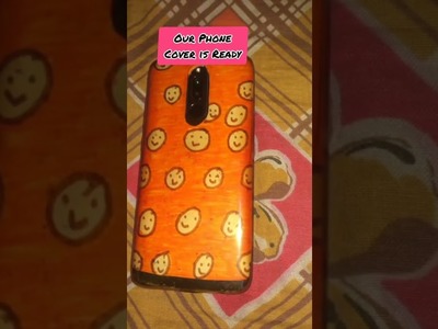 DIY Phone Cover With Paper In Easy Way #shorts #youtubeshorts #craft #phonecover