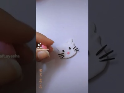 Eid card DIY clay kitty handmade