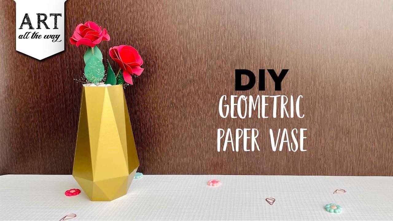 How Make Paper Vase | DIY Paper Craft | Home Decor Ideas | Easy paper Vase |  @VENTUNO ART