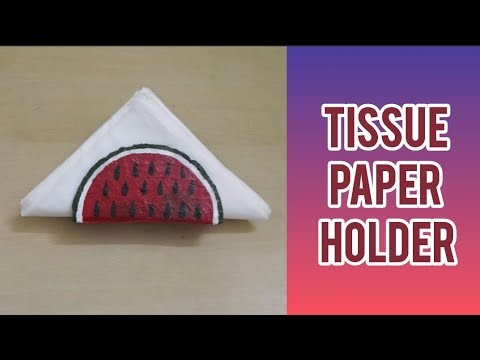 How to make DIY Tissue Paper Holder.DIY Tissue Paper Holder with Cardboard and Paint