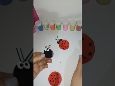 How to Make paper ladybug? | Easy paper ladybug crafts| Diy paper crafts | #shorts