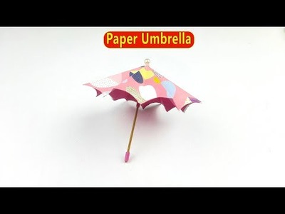 How To Make Paper Umbrella.Open and Close - Easy Paper Crafts