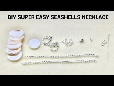 Seashell craft ideas. DIY Beautiful and Cheap Seashell Necklace. Jewelry with Seashells SUMMER DIY