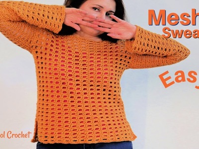 Crochet Mesh Top - Easy! Open Weave