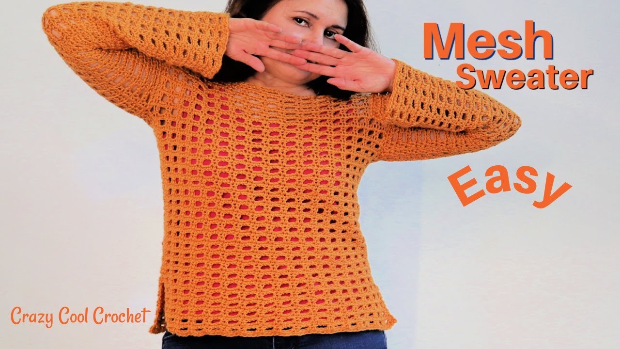 Crochet Mesh Top - Easy! Open Weave