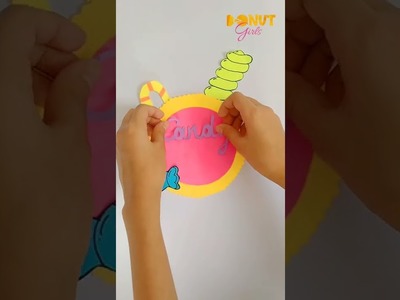 #diy How to make Titles | Sticker | props | Banner for card board candy shop