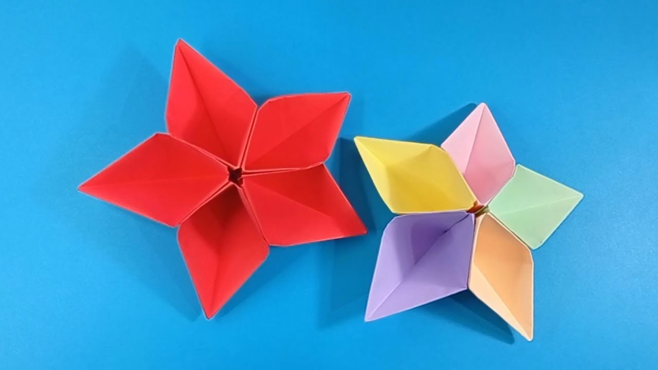 ???? How To Make 3D Origami Flower