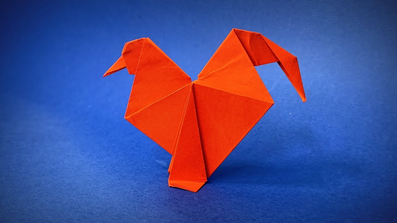 How to Make a Paper Rooster | Origami Rooster | Origami Chicken | Easy Origami ART