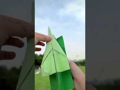New way to fly a paper plane faster and move to strong way direction