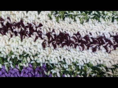 Point crochet : seed stitch