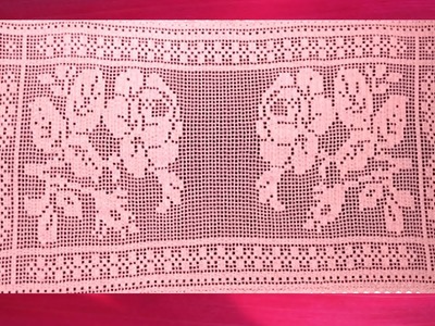 Rosas a Crochet (Centro de Mesa, Carpeta) video 4