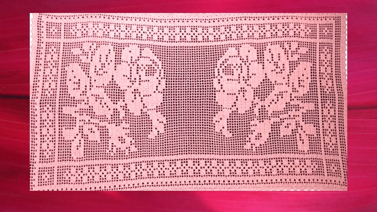 Rosas a Crochet (Centro de Mesa, Carpeta) video 4