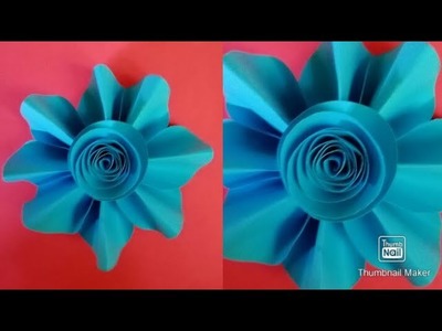 Unique paper flower. Easy paper craft. DIY. paper flower