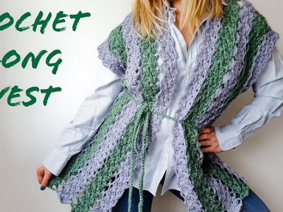 Crochet Lace Kimono Vest.  Cardigan  Easy for Beginners#crochetcardigans #crochet