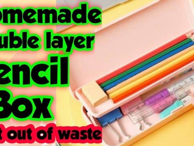 Diy Pencil Box.how to make pencil box at home.best out of waste