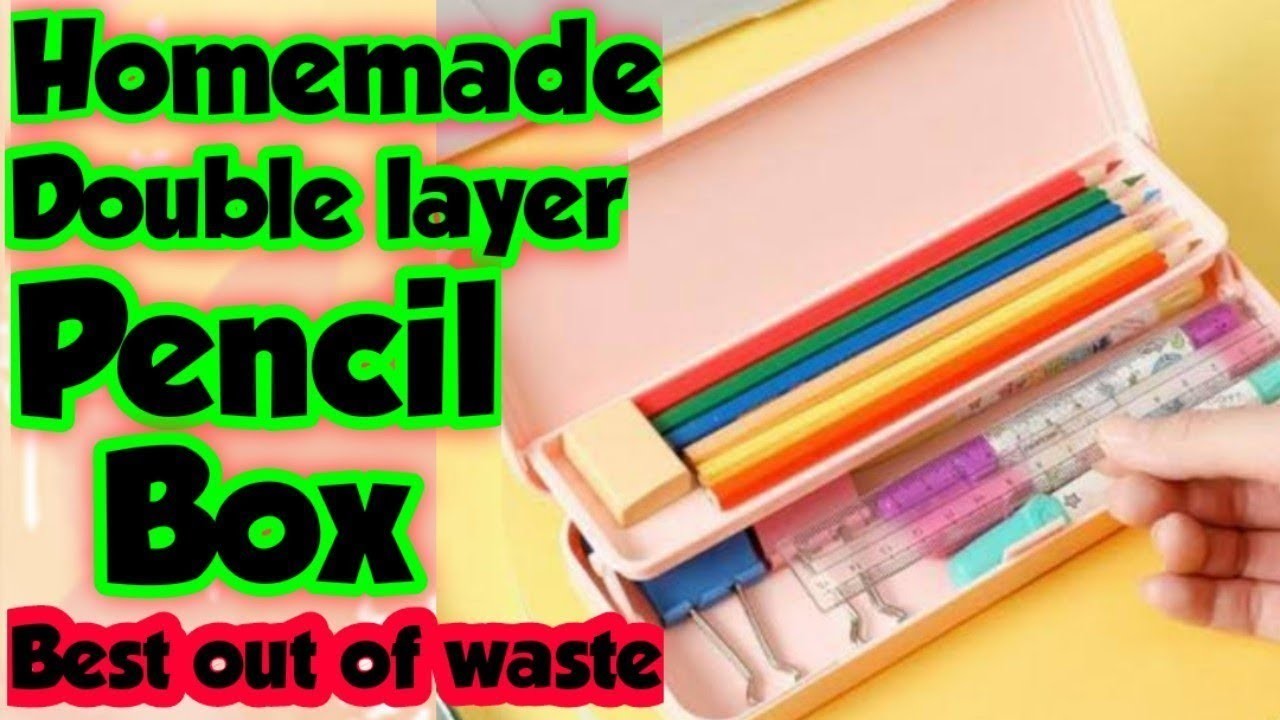 Diy Pencil Box.how to make pencil box at home.best out of waste