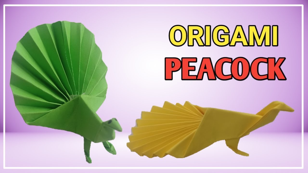 How to Make a Simple Origami Bird | Peacock