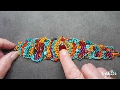 HOW TO: Part 1: make a Freeform Horizontal Peyote Beaded Bracelet