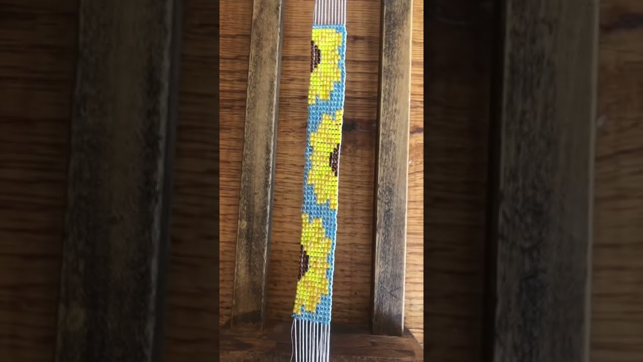 Bead loom Sunflower pattern