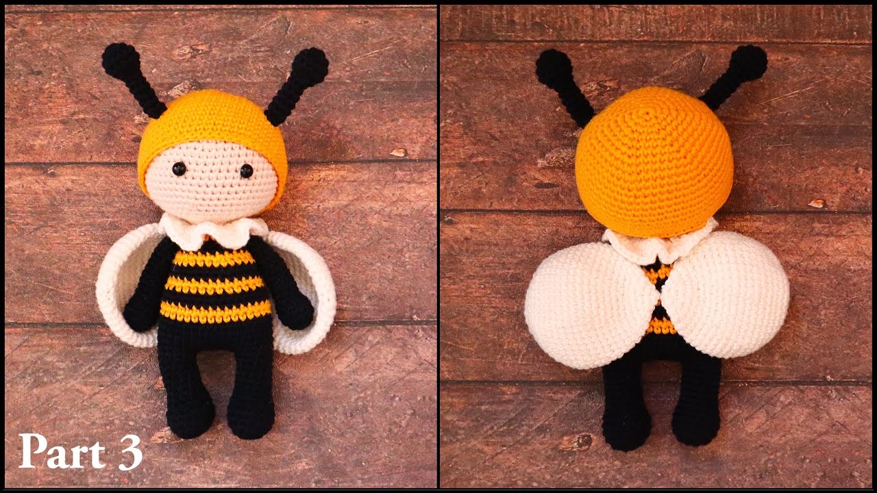 BILLIE THE BEE | PART 3 | AMIGURUMI CROCHET TUTORIAL