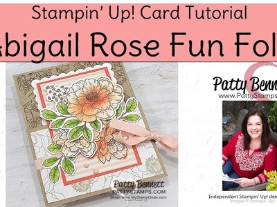 Card tutorial for Abigail Rose Fun Fold Card - Stampin' UP!