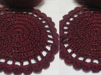 Crochet: Crochet Flat Circle। How To Crochet A Flat Circle For Begginners।