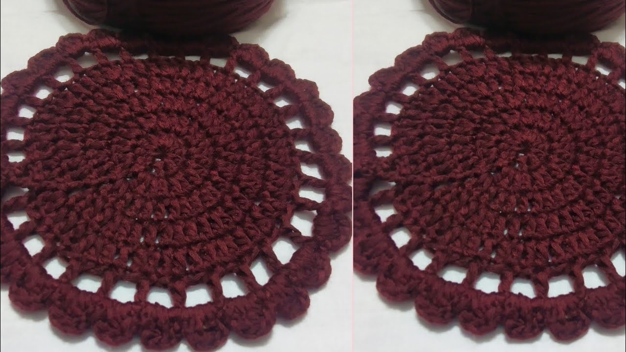 Crochet: Crochet Flat Circle। How To Crochet A Flat Circle For Begginners।