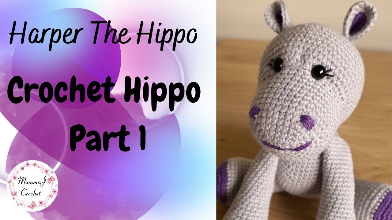 Crochet Hippo Part 1 | How To Crochet A Hippo | Crochet Hippo Amigurumi