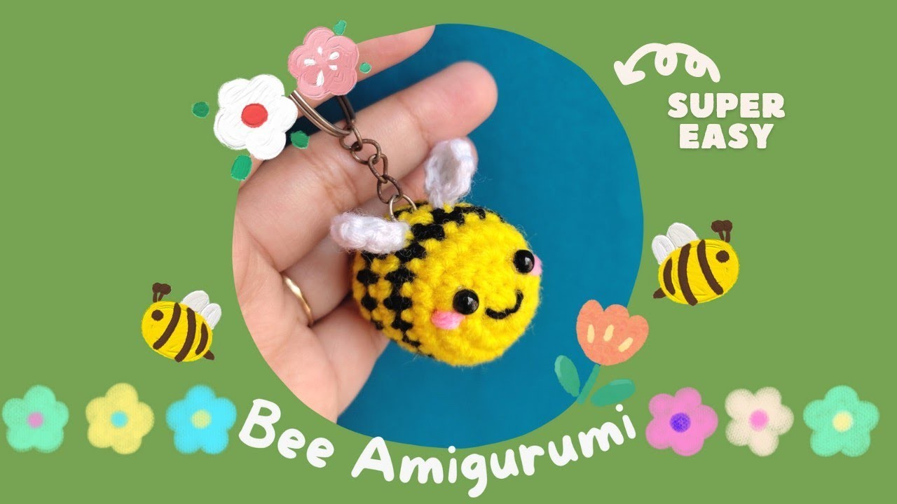 Crochet: Mini Bee Amigurumi || Easy Step-by-Step crochet tutorial for beginners