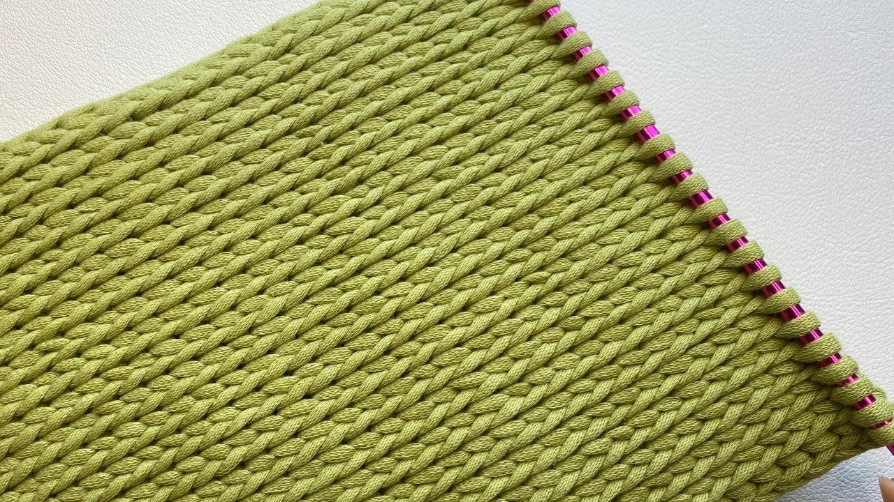 Crochet Tunisian Knit Stitch| Super Easy Beginner Baby Blanket Patter ????????