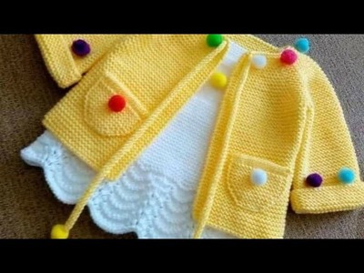 Elegant and New Hand Knitting Sweater, Cardigan Design for Children