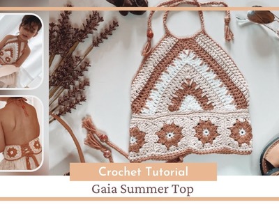 Gaia Summer Top Crochet Tutorial - Part 2 | yarnS design