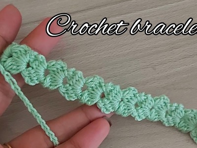How to crochet a bracelet