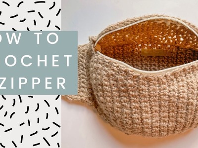 How to Crochet a Zipper (No sewing required)