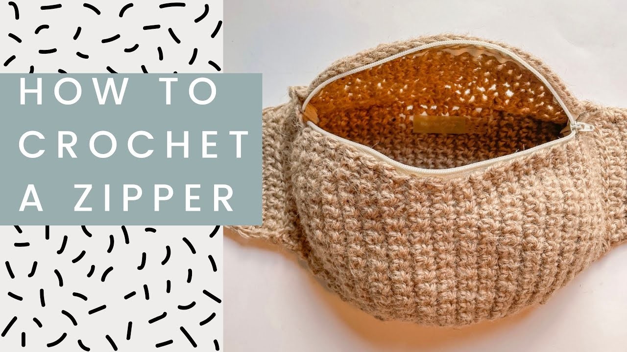 How to Crochet a Zipper (No sewing required)