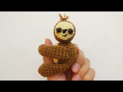 How to Crochet Amigurumi Sloth| Crochet Tutorial for Beginners | Lemon Crochet????