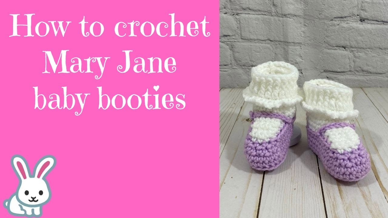 How to Crochet Mary Jane Baby Booties