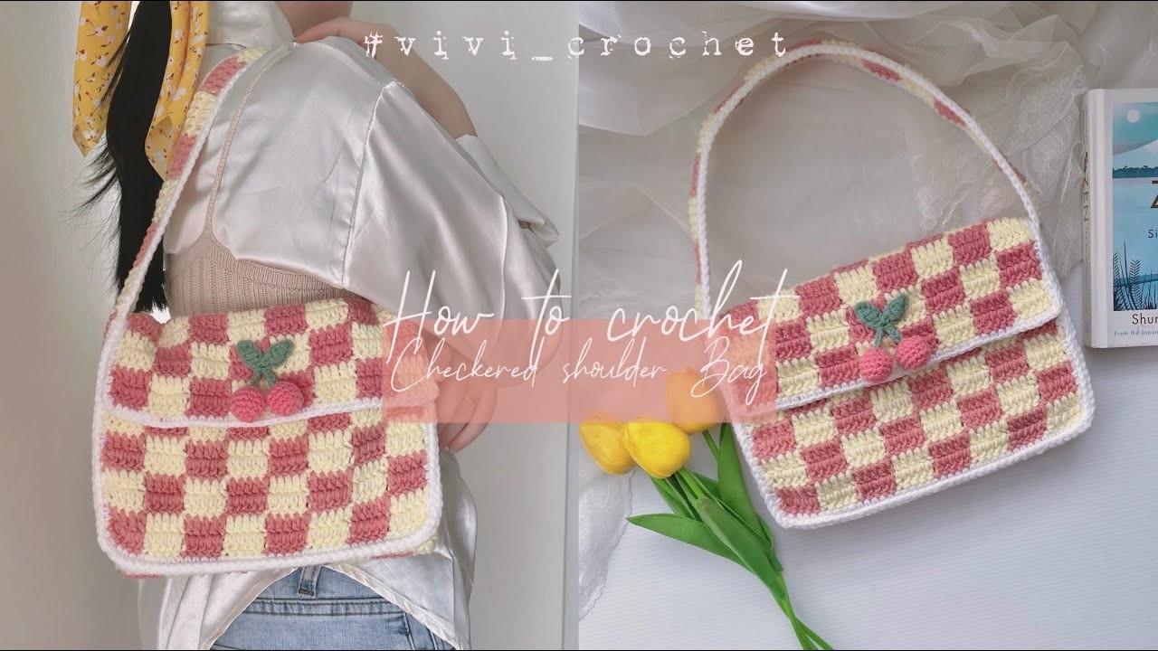 ????How To Crochet Shoulder Bag | checkered Crochet Bag????
