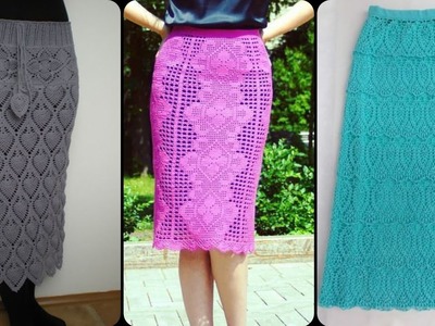 New latest most Running crochet knitting pencil skirts-latest design
