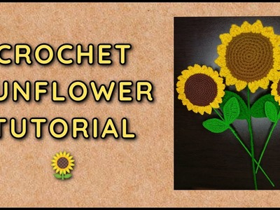 SUNFLOWER CROCHET | TUTORIAL PART1 | circle.petals.handmade | Nette's Creations.