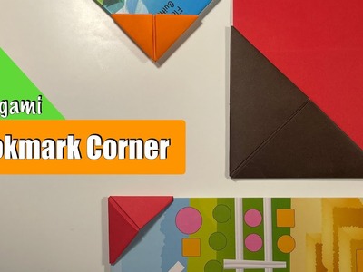 Easy Origami Bookmark Corner  - How to make a Corner Bookmark DIY for beginners