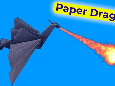 Easy Origami Dragon. How to make origami Dragon Cool paper crafts for fun. Paper dragon instructions