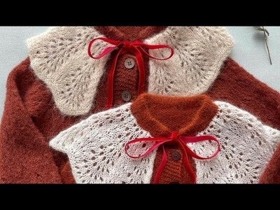 Hand Knitted Woolen Baby Frocks Design.Latest Frock Collor Design