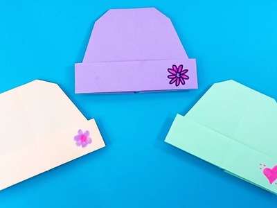 ???? How To Make a Cute Paper Winter Hat