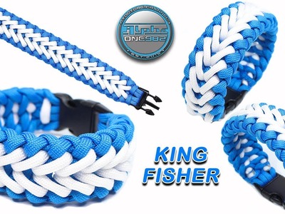 How to Make a Paracord Bracelet Kingfisher Weave Paracord Knots Tutorial