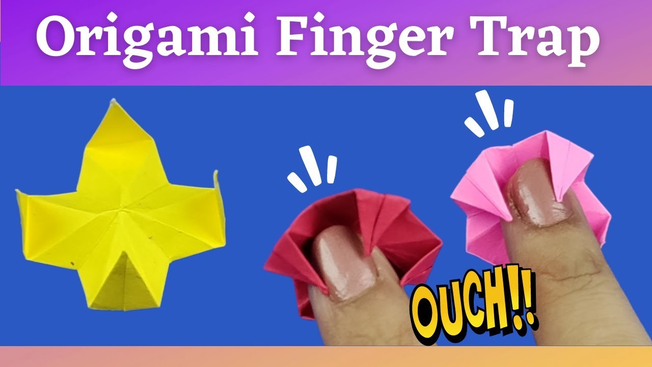 How To Make Origami Finger Trap || Paper Finger Trap || Origami Fidget Toy