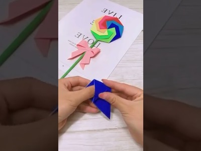 Paper Craft | Origami Wave Board Candy????????#shorts #art #craftideas #candy
