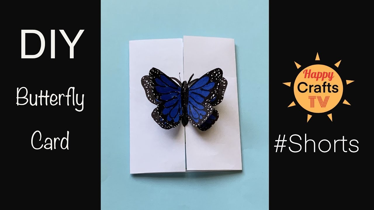 DIY Butterfly Message Card I DIY Birthday Card #shorts #viral